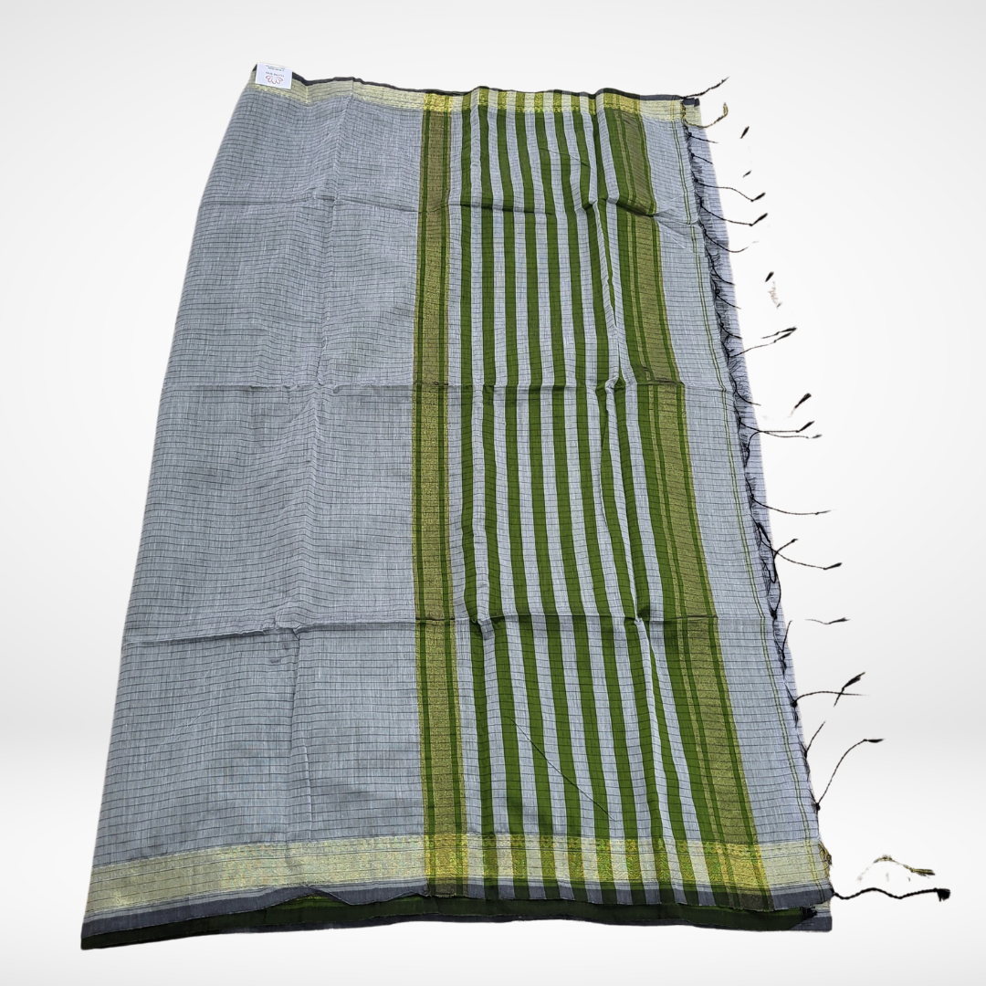 KHADI CHECKS LIGHT GRAY - ES410