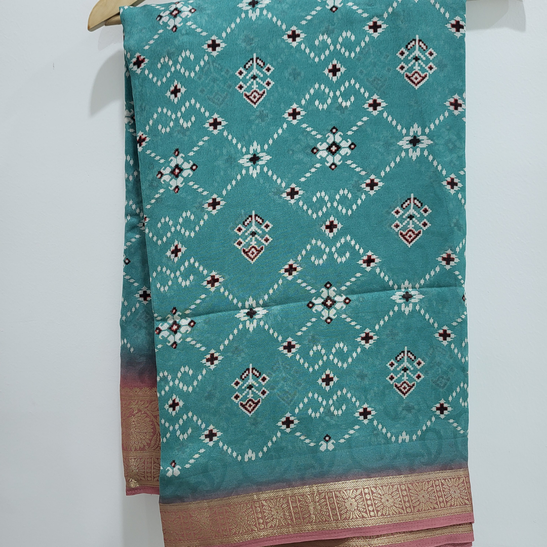 Semi Georgette Saree - ES281