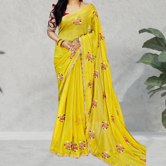 Designer Chiffon Saree - ES315