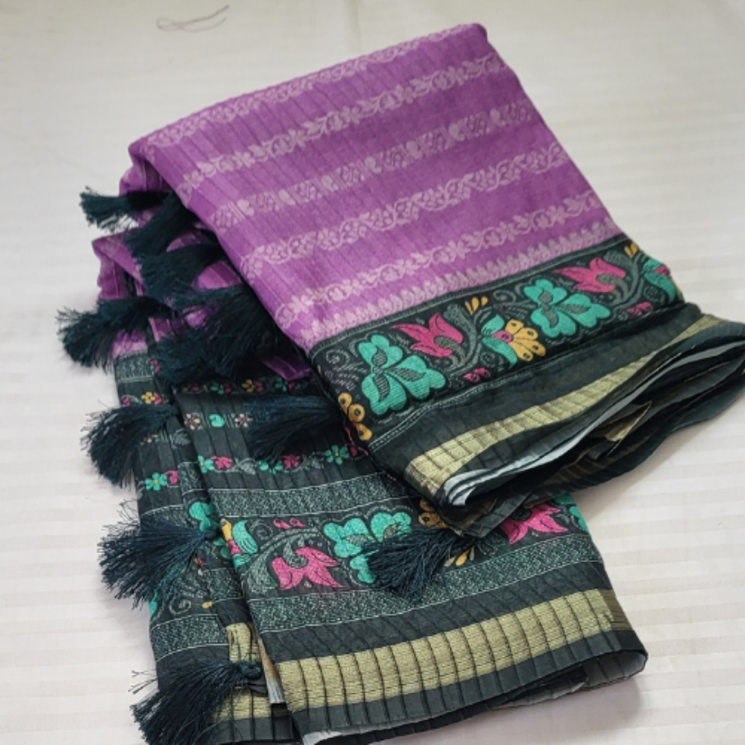 Fancy Saree Purple - ES135