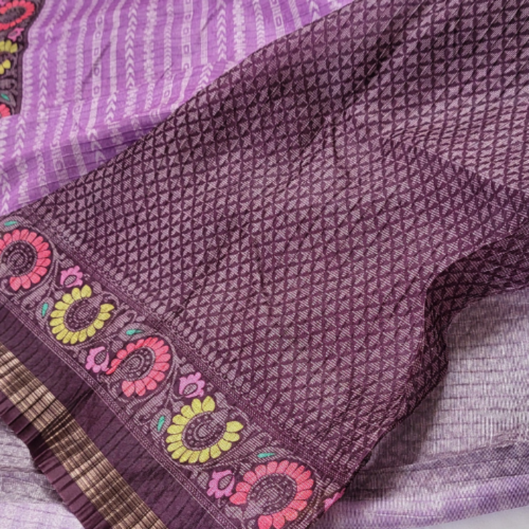 Fancy Saree Purple - ES135