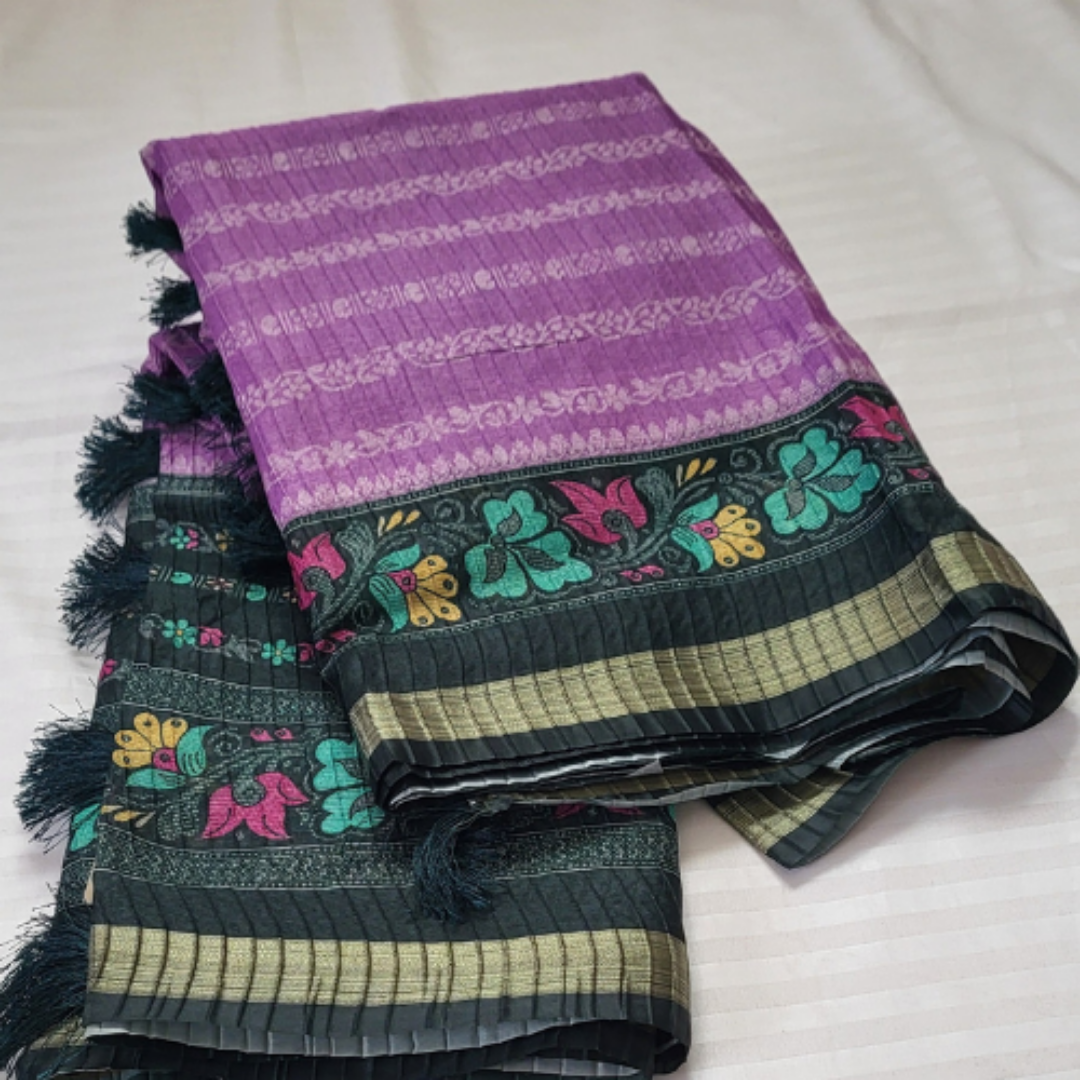 Fancy Saree Purple - ES135