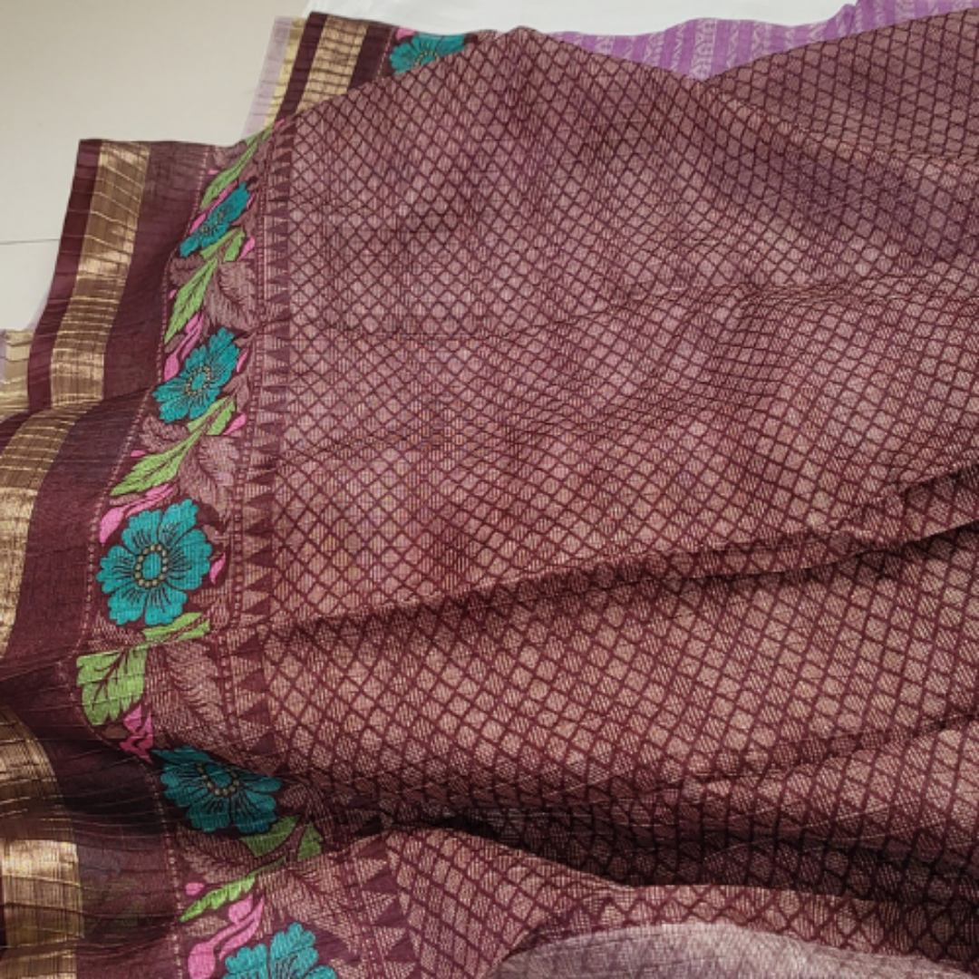 Fancy Saree Purple - ES135