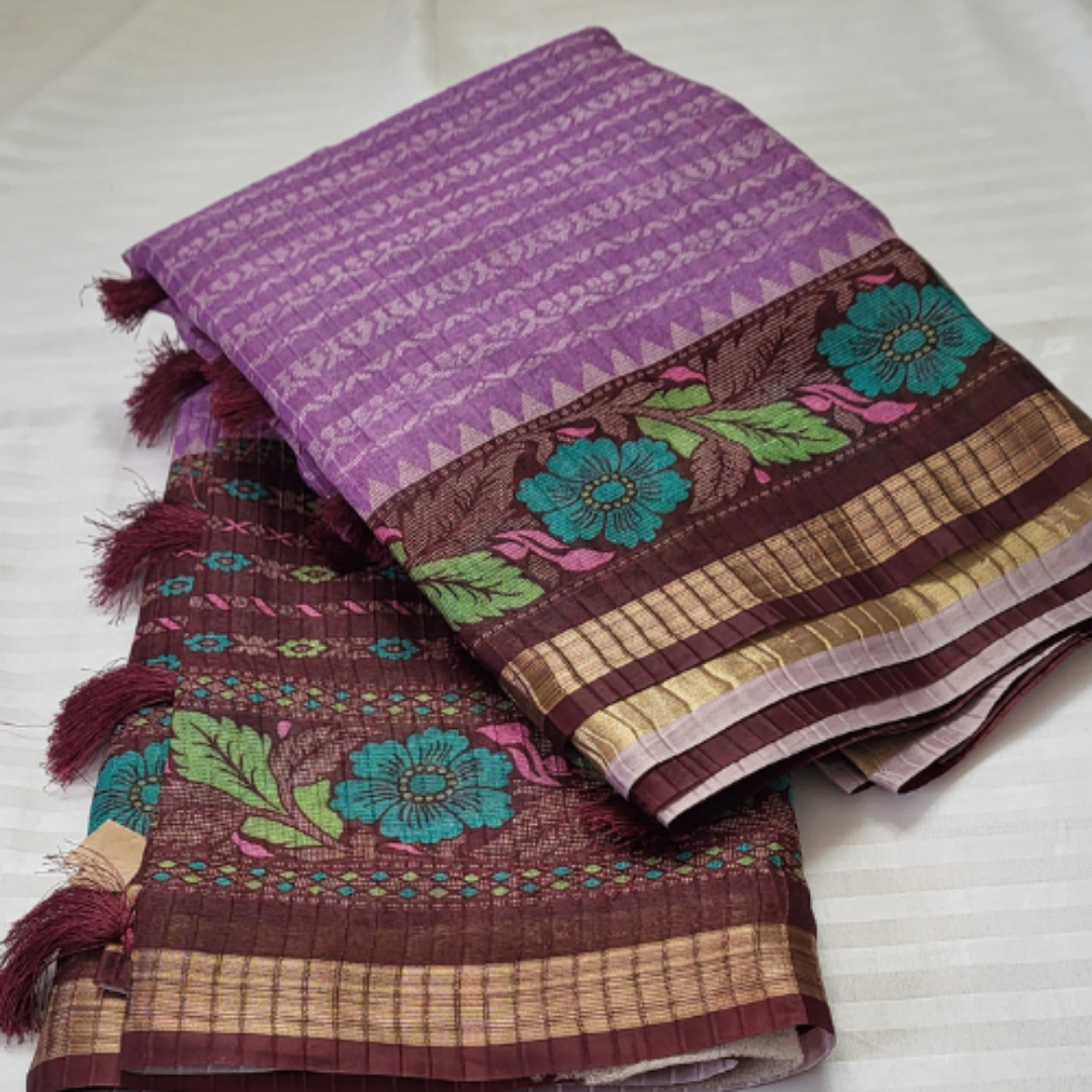 Fancy Saree Purple - ES135