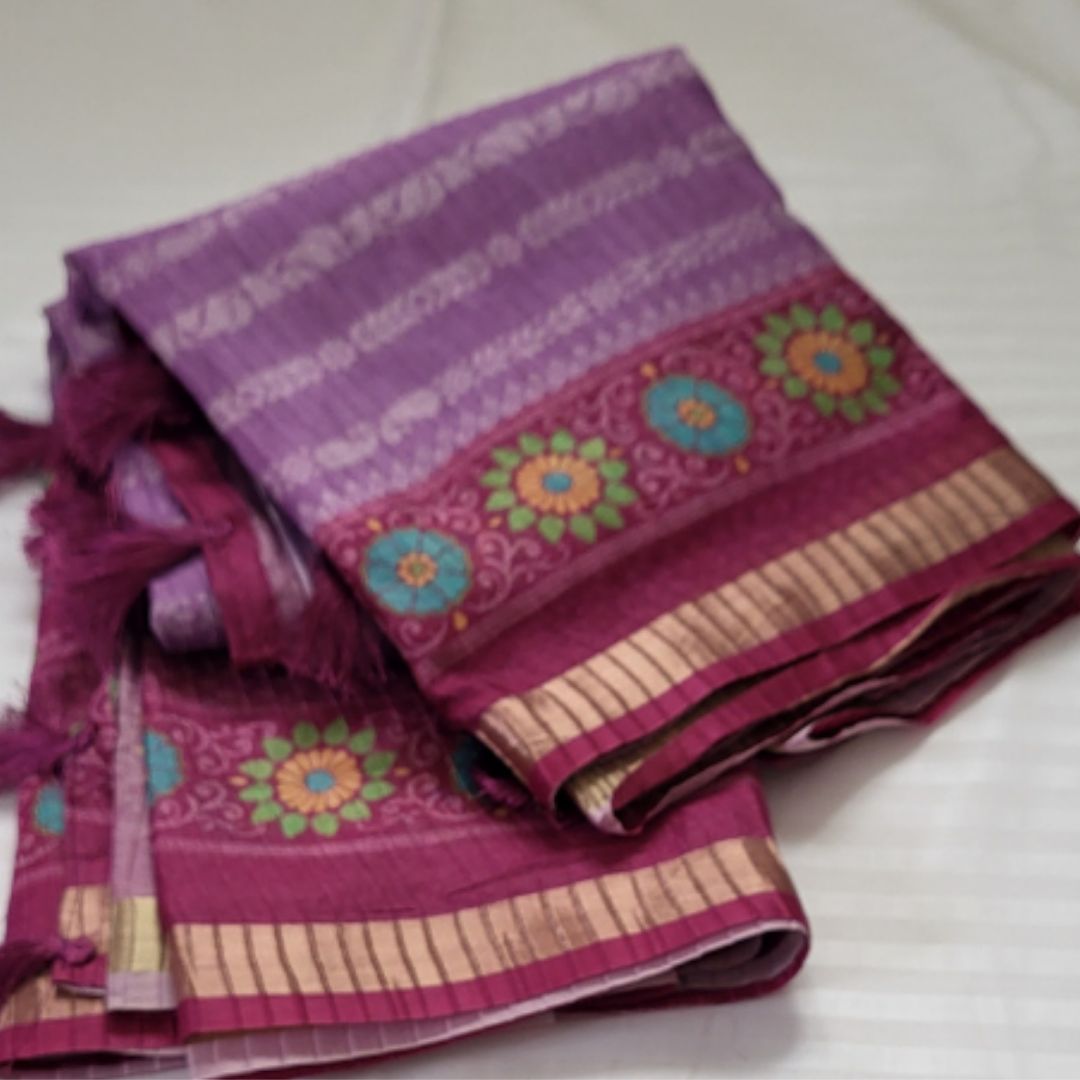 Fancy Saree Purple - ES135