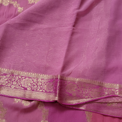 Banaras Georgette Saree MultiColor - ES106