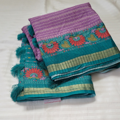 Fancy Saree Purple - ES198