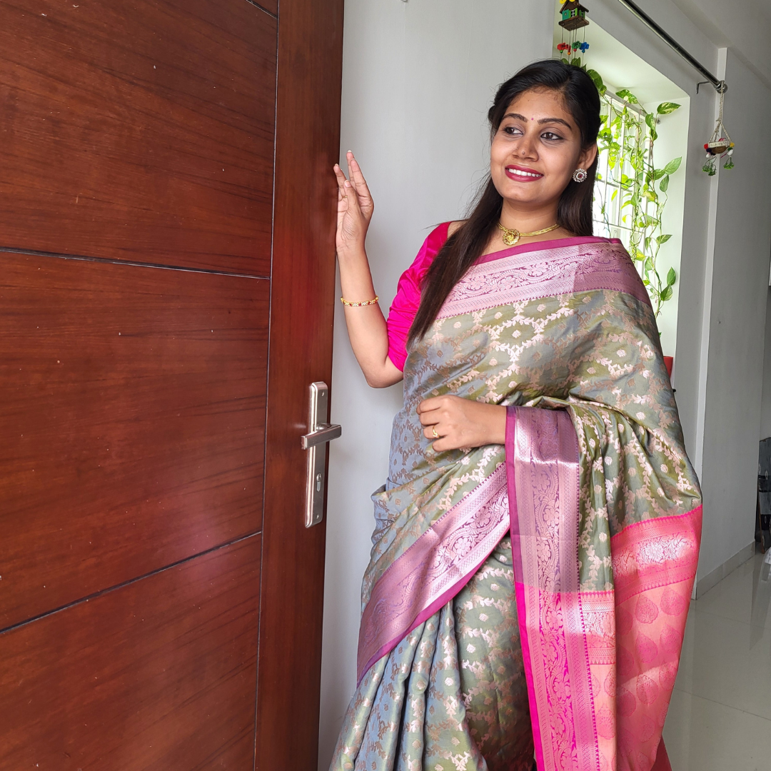 Semi Pattu Saree - ES283