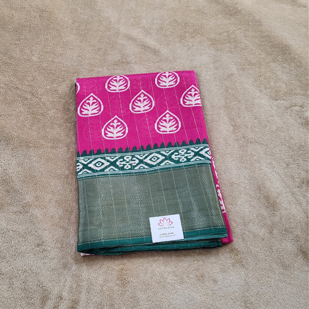 Dola Silk Chex Saree - ES180