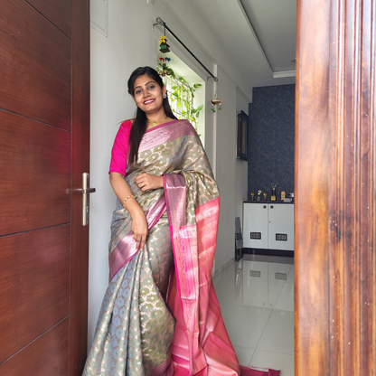 Semi Pattu Saree - ES283