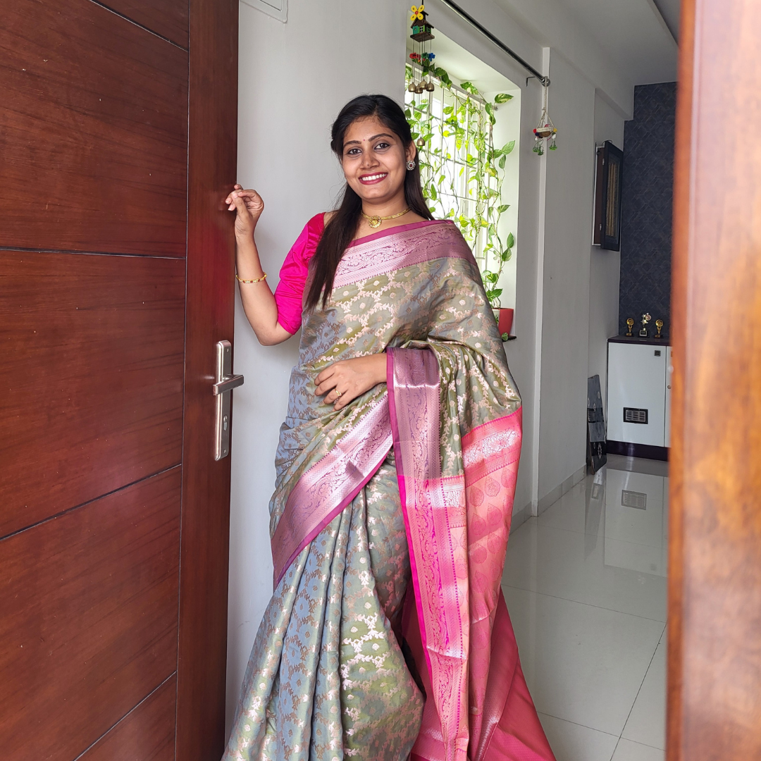 Semi Pattu Saree - ES283