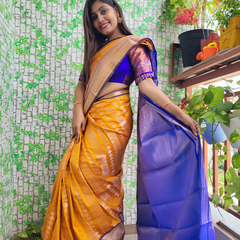 Kanchi Raw Mango Saree - ES150