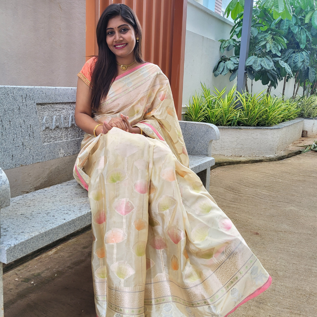 Banaras Organza Saree - ES106