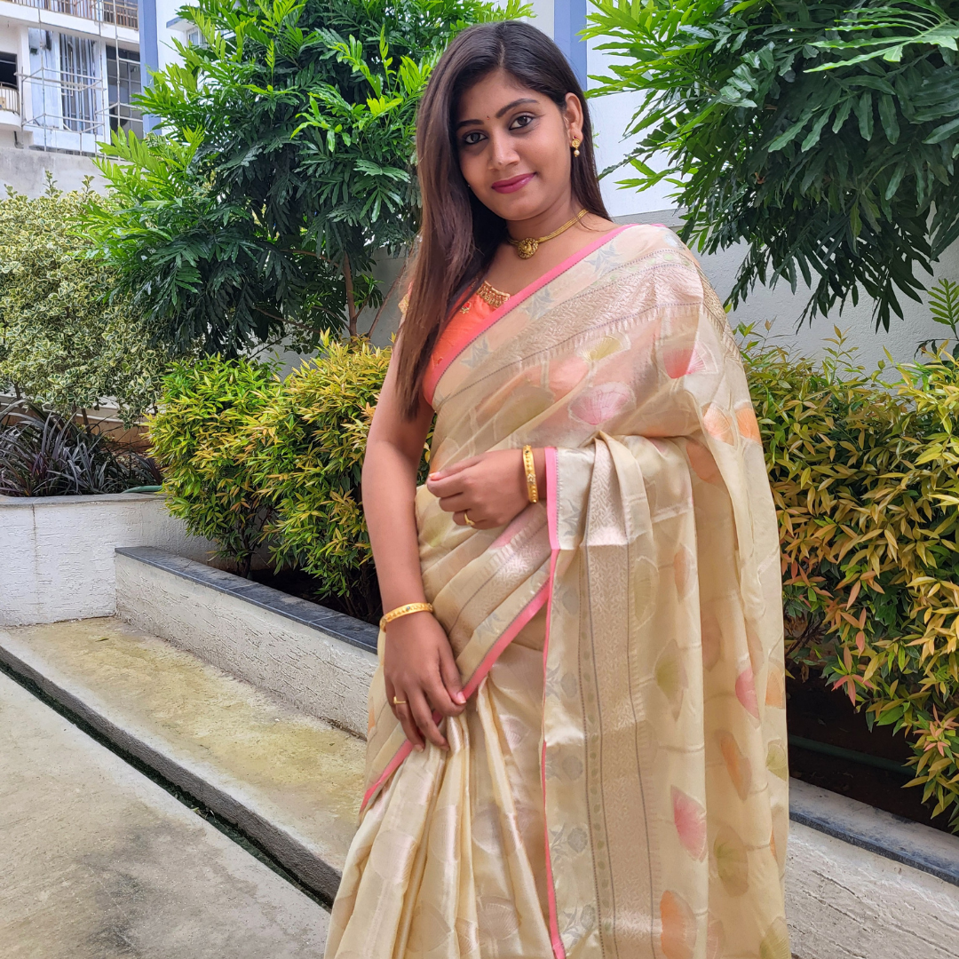 Banaras Organza Saree - ES106