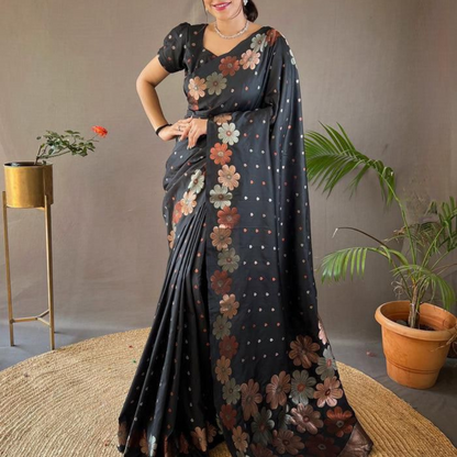 Lichi Silk Saree - ES251