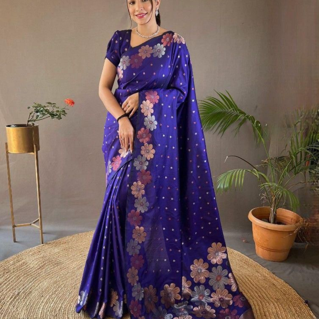 Lichi Silk Saree - ES179