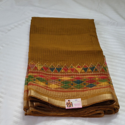 Kota Zari Mustard Yellow Saree - ES248