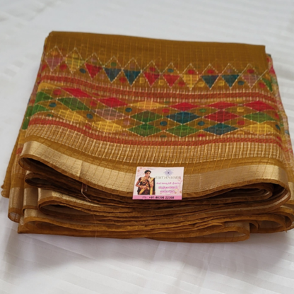 Kota Zari Mustard Yellow Saree - ES248