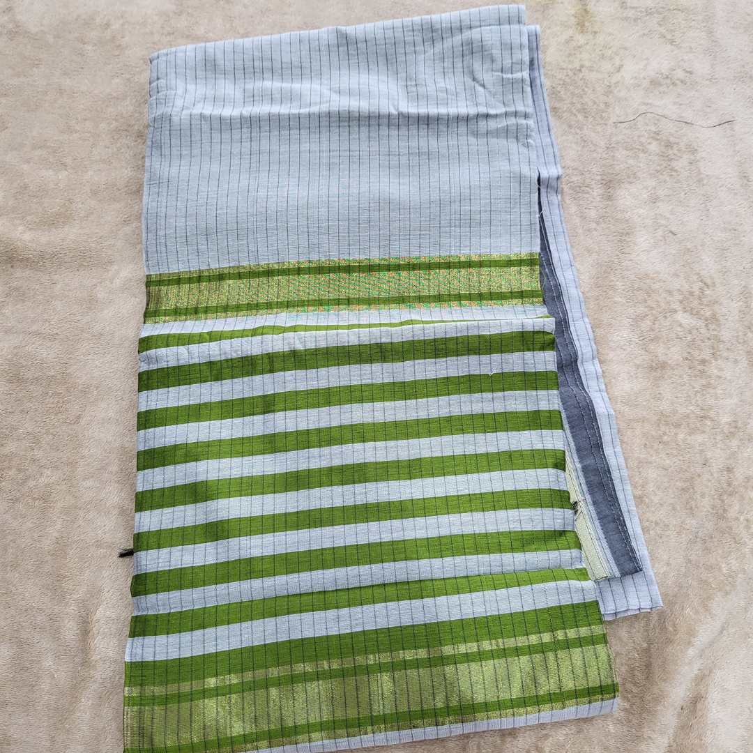 KHADI CHECKS LIGHT GRAY - ES410