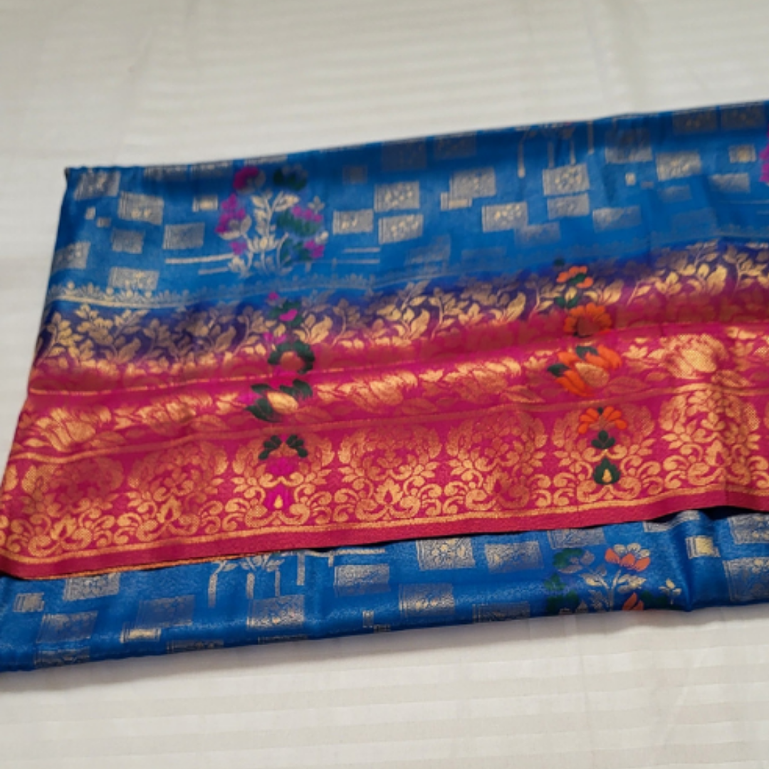 Banaras Warm Silk Floral - ES111