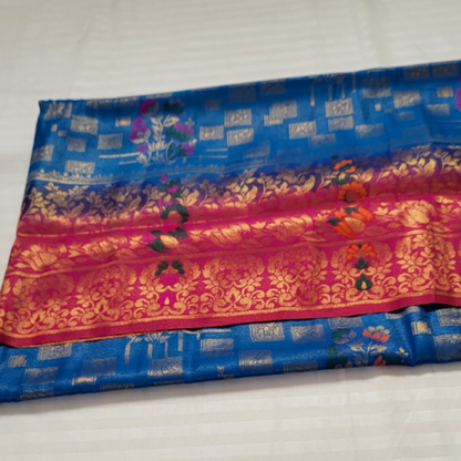 Banaras Warm Silk Floral - ES126