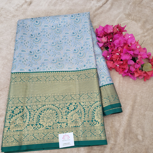 Sky Blue Kanchi Pattu -ES345
