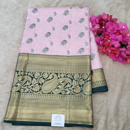 Baby Pink Kanchi Pattu - ES345