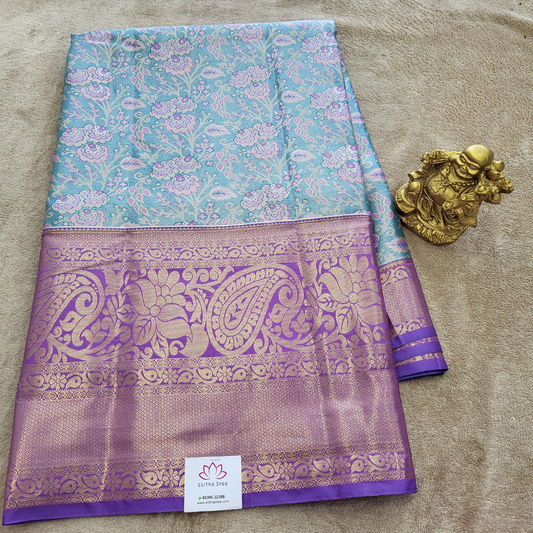 Sky Blue Kanchi Pattu - ES345
