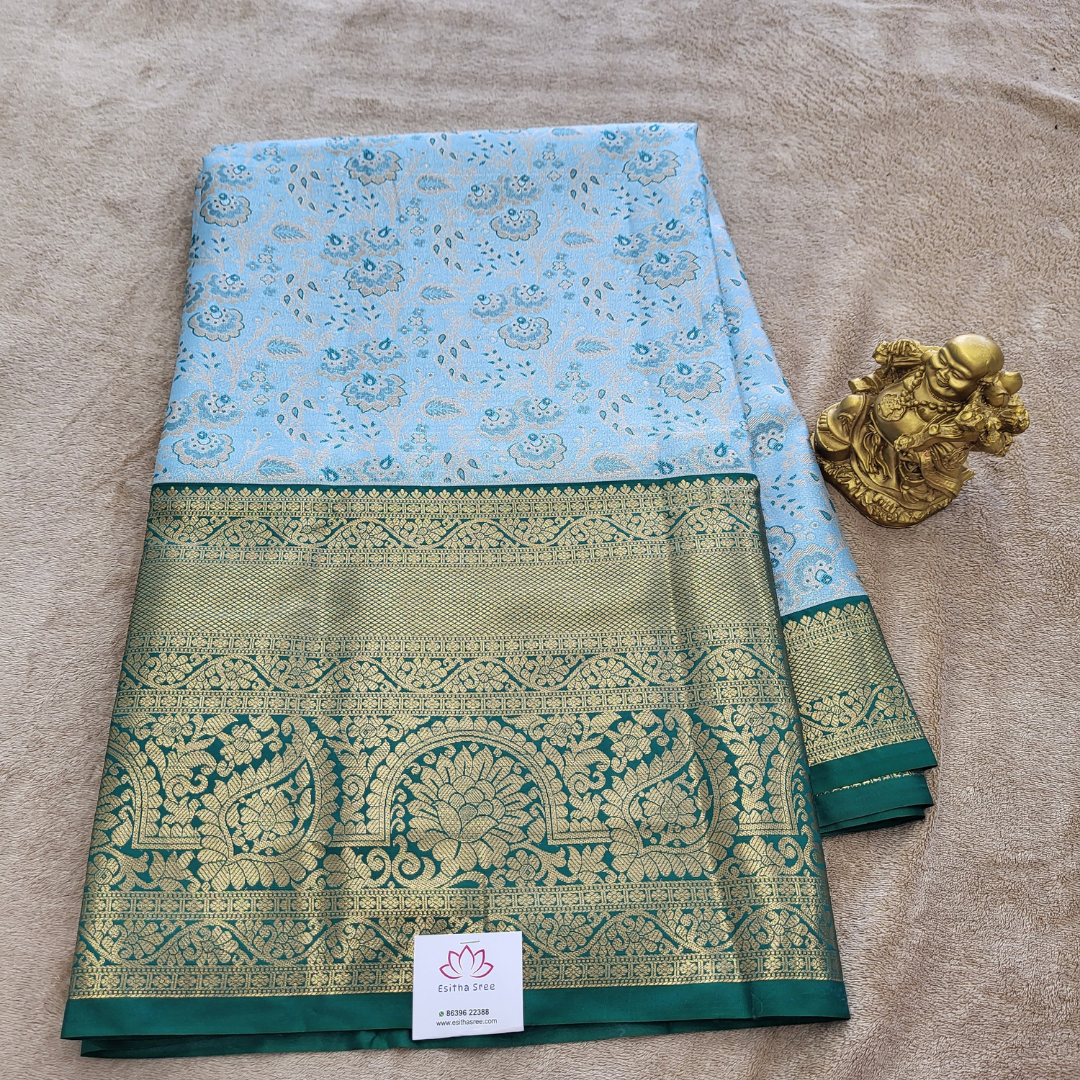 Sky Blue Kanchi Pattu - ES345