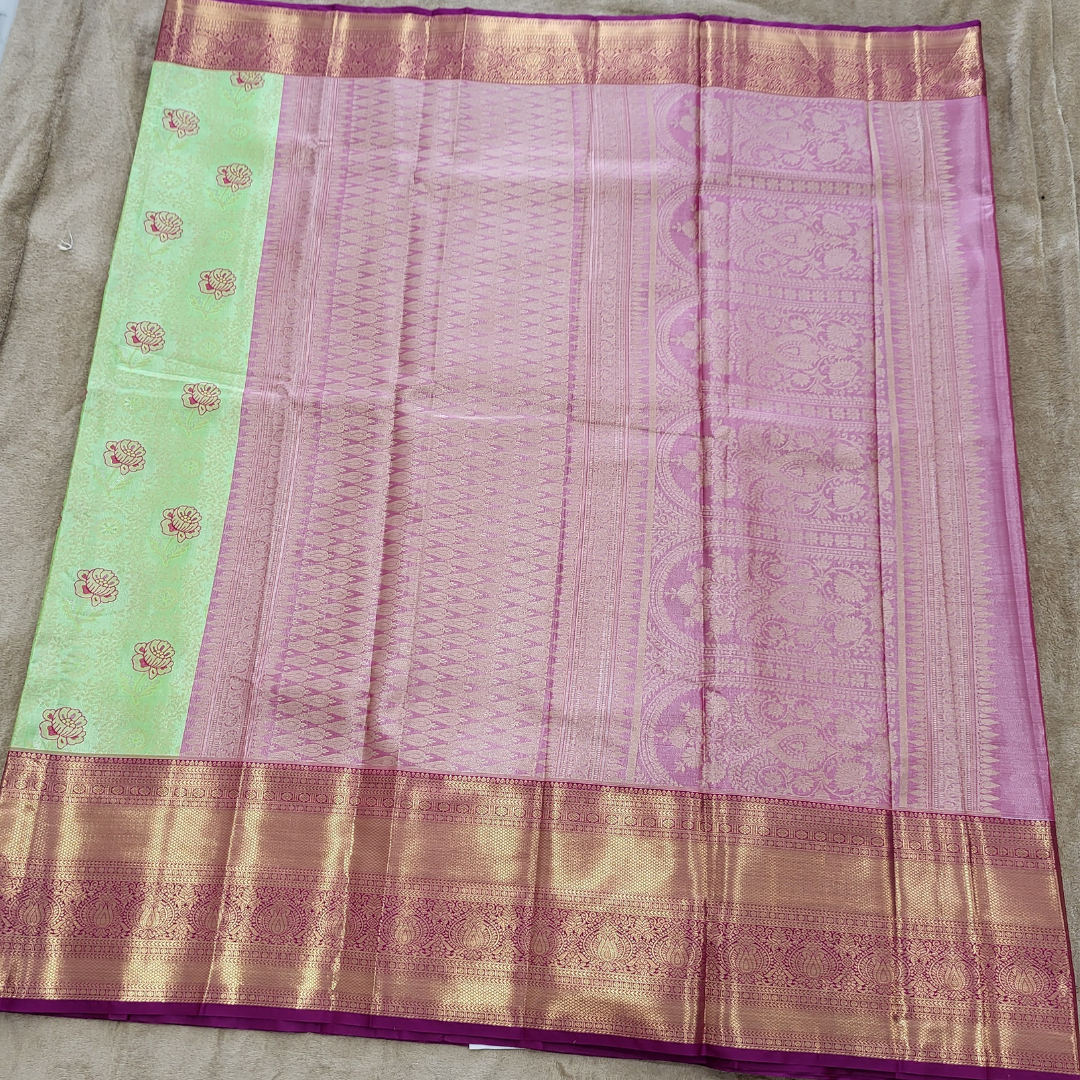 Pista Green Kanchi Pattu - ES345