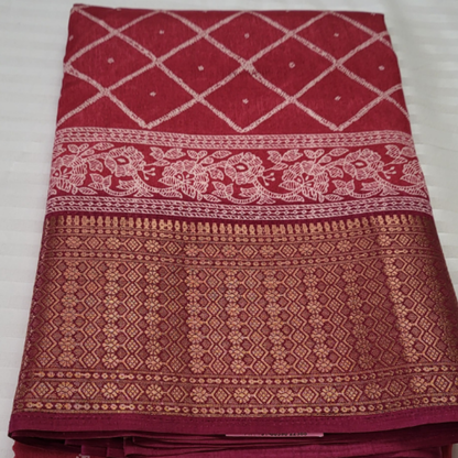 Dola Silk Checks Saree - ES179