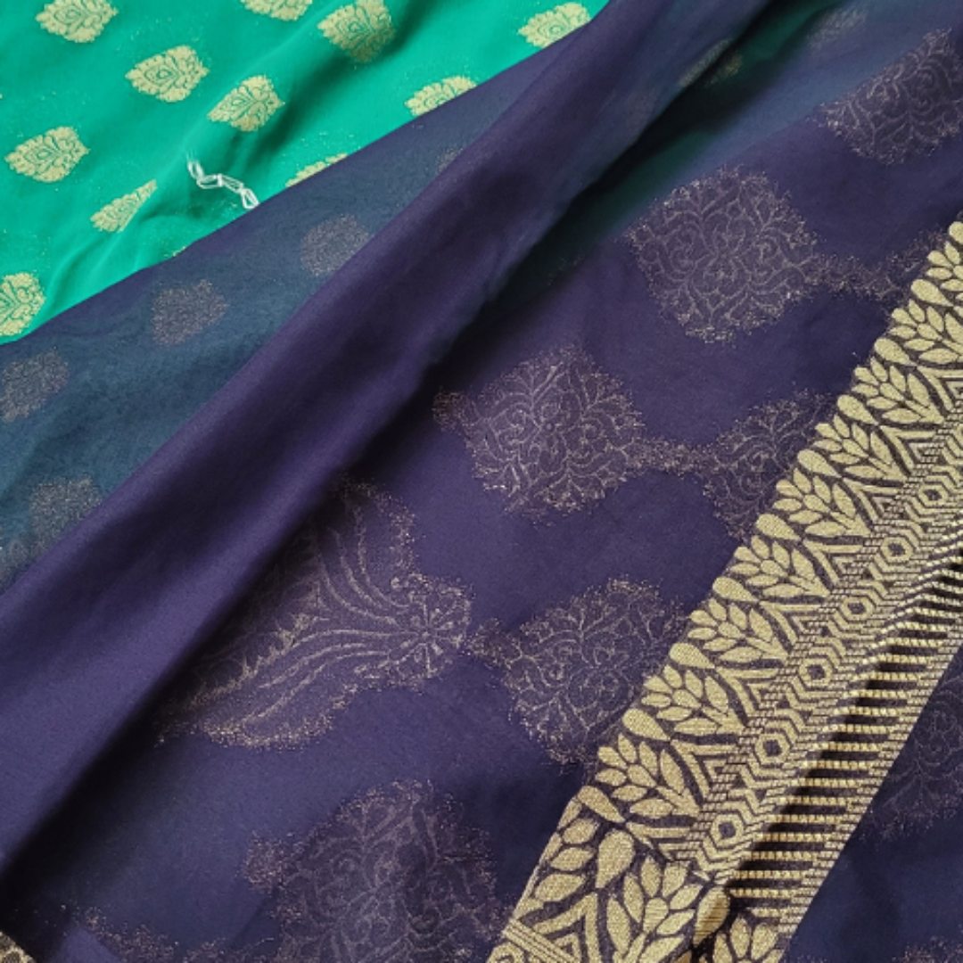 Banaras Georgette With Butis - ES109