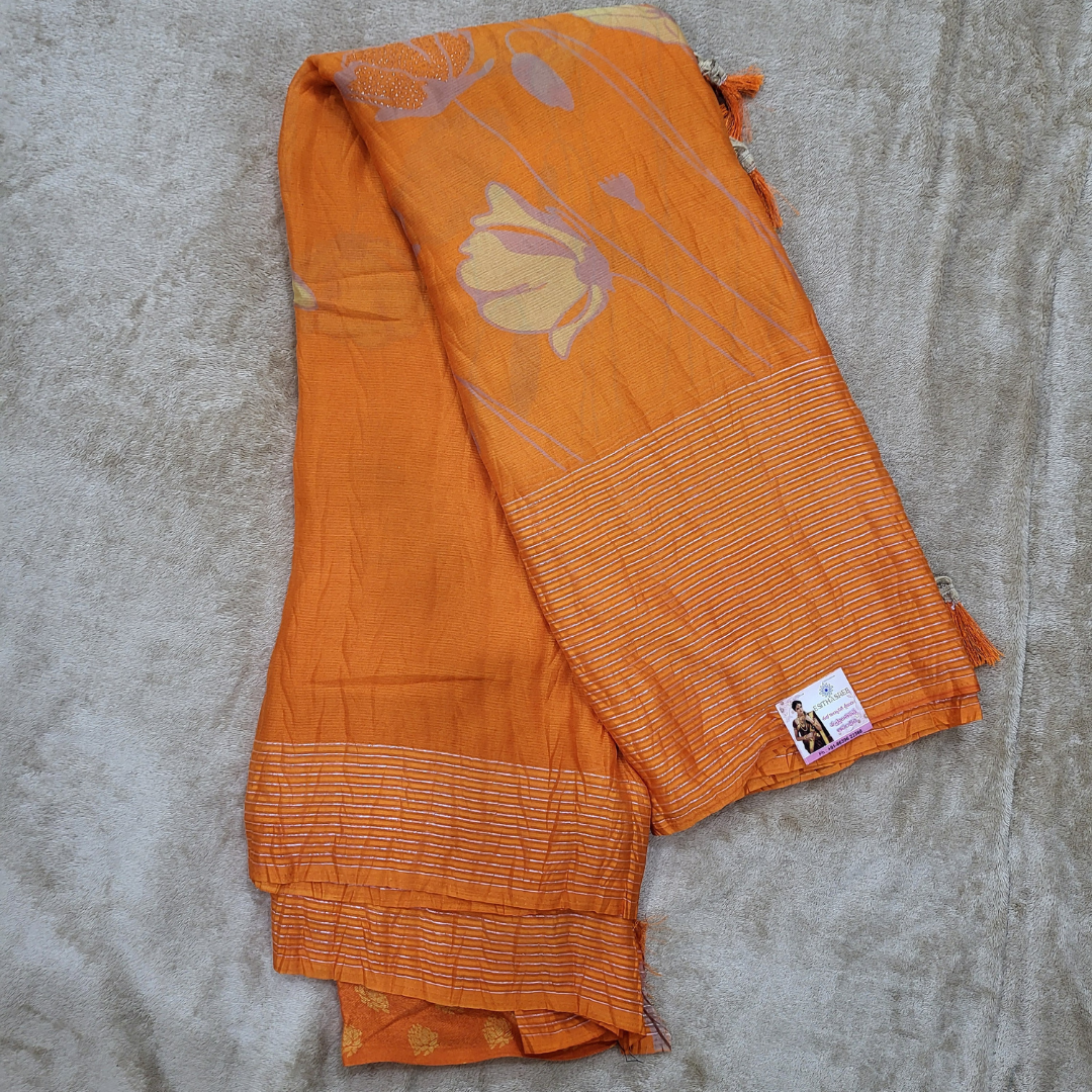 Georgette Crush Saree - ES140