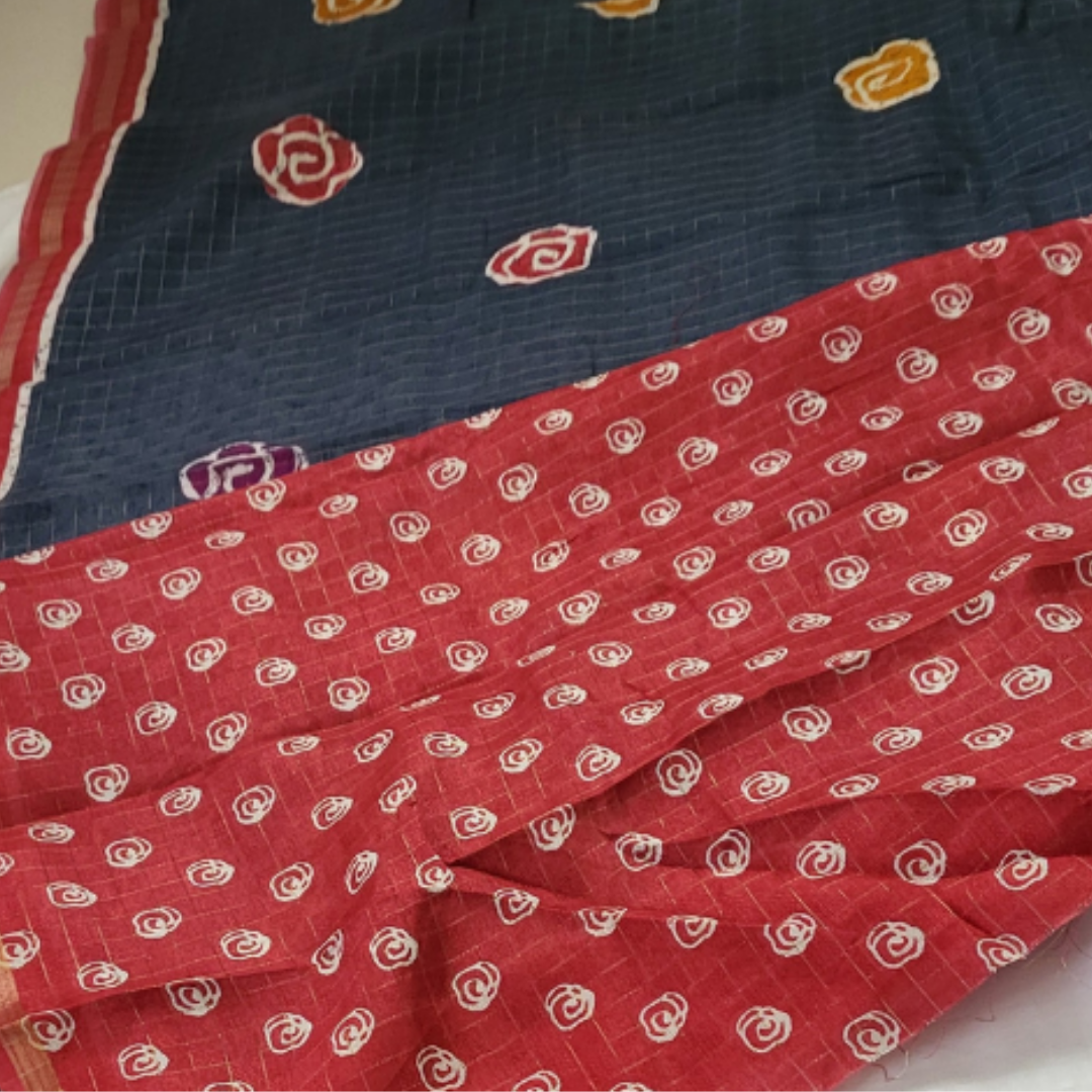 Linen Cotton Saree - ES158