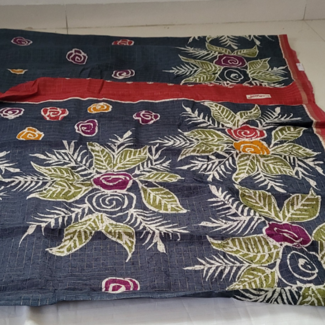 Linen Cotton Saree - ES158