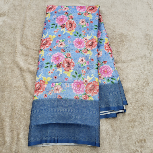Sky Blue Fancy Chiffon - ES349