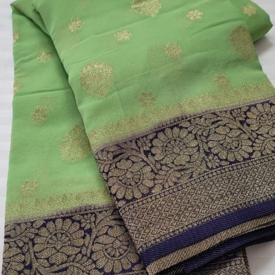 Banaras Georgette With Butis - ES109