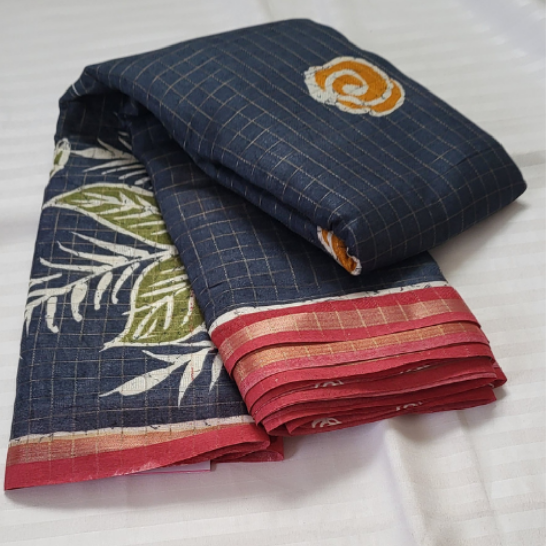 Linen Cotton Saree - ES252