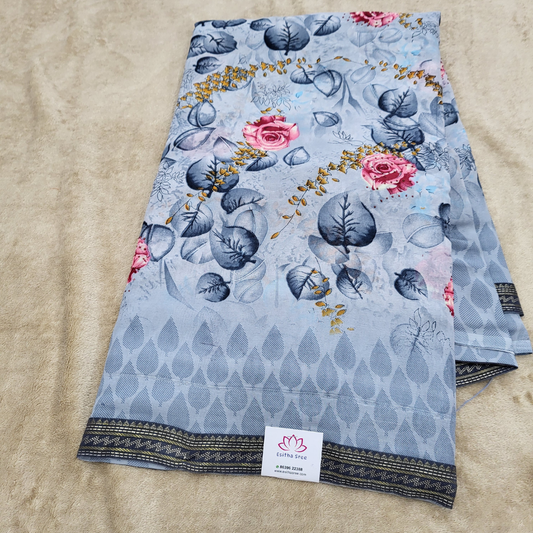 Blue Fancy Saree - ES355