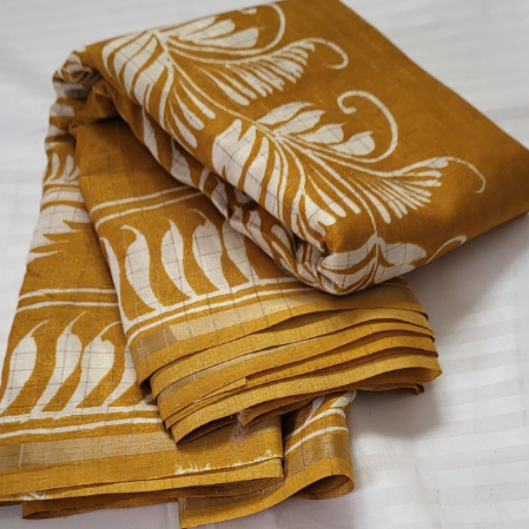 Linen Cotton Saree - ES158