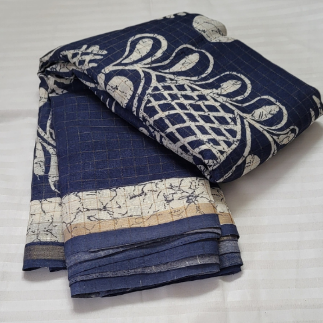 Linen Cotton Saree - ES158