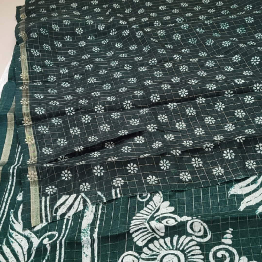 Linen Cotton Saree - ES158