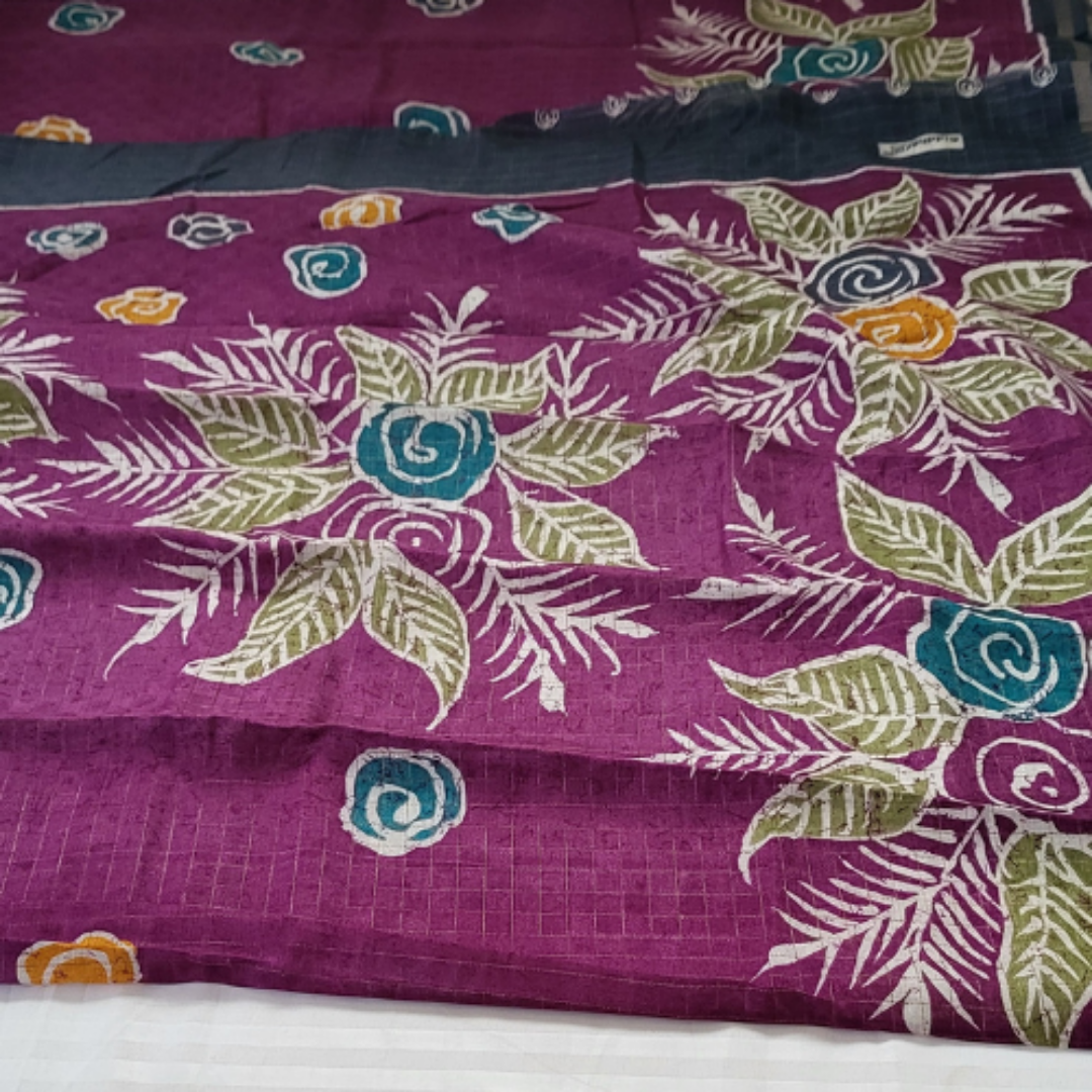 Linen Cotton Saree - ES158