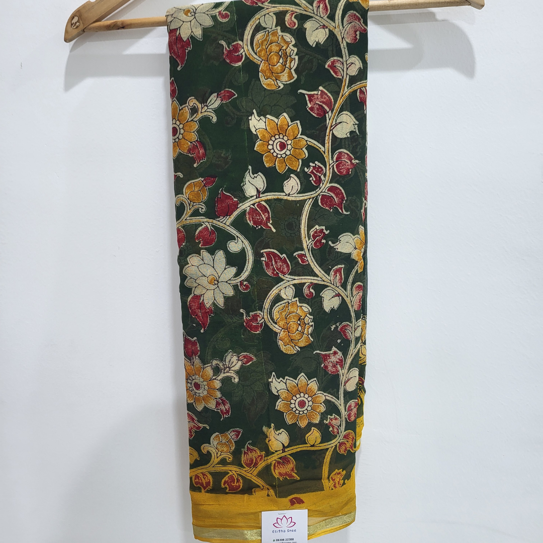 Georgette Kalamkari - ES211