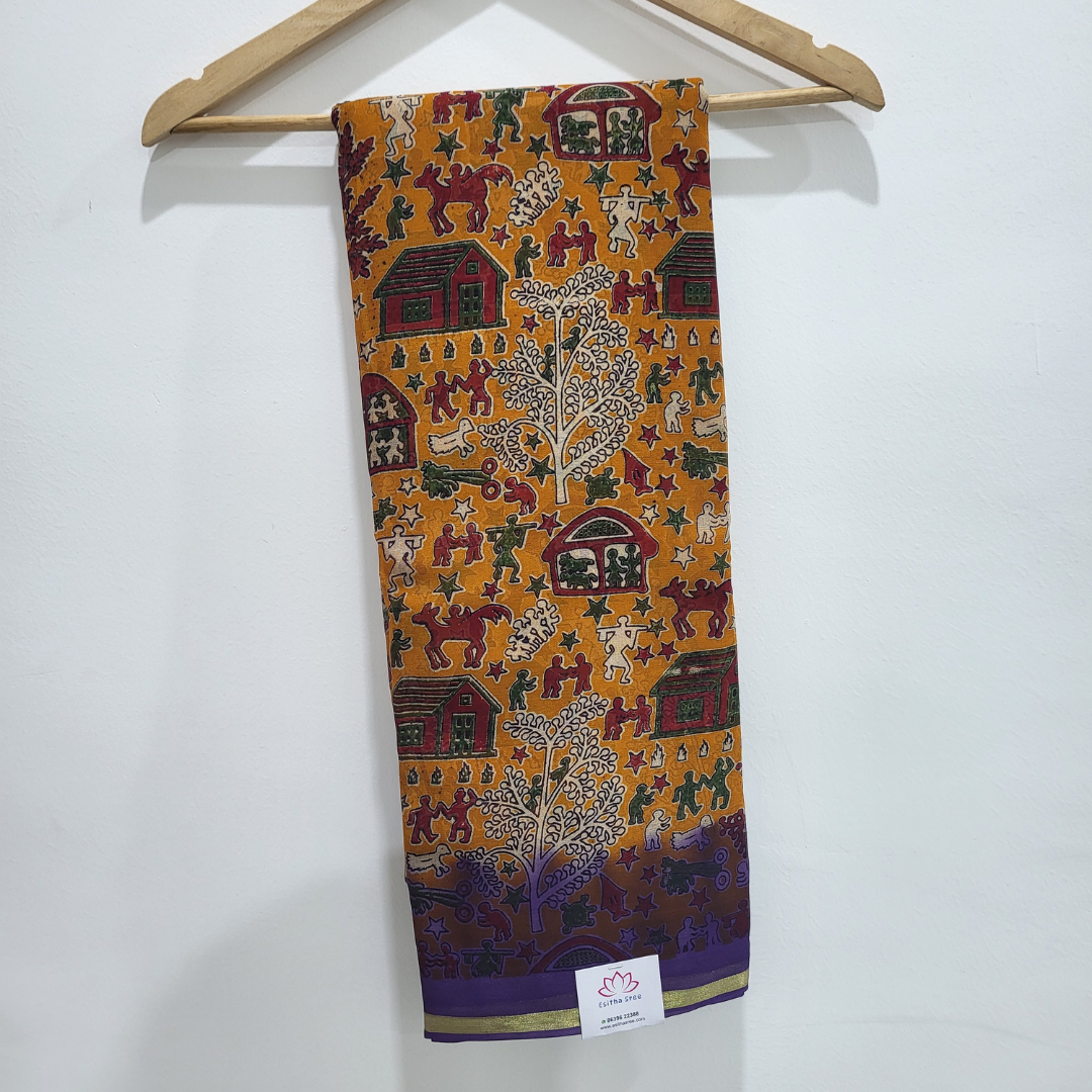 Georgette Kalamkari - ES211