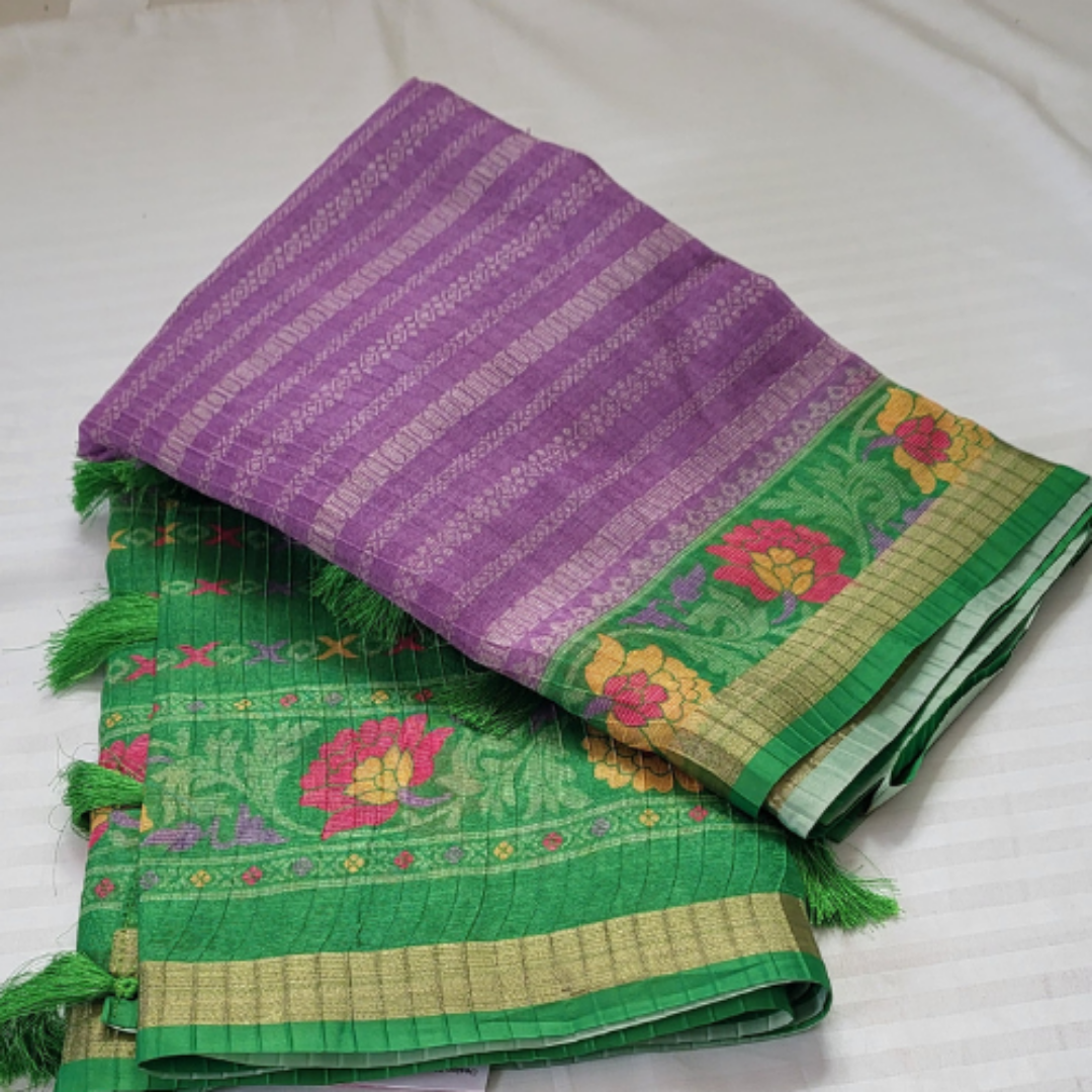 Fancy Saree Purple - ES135